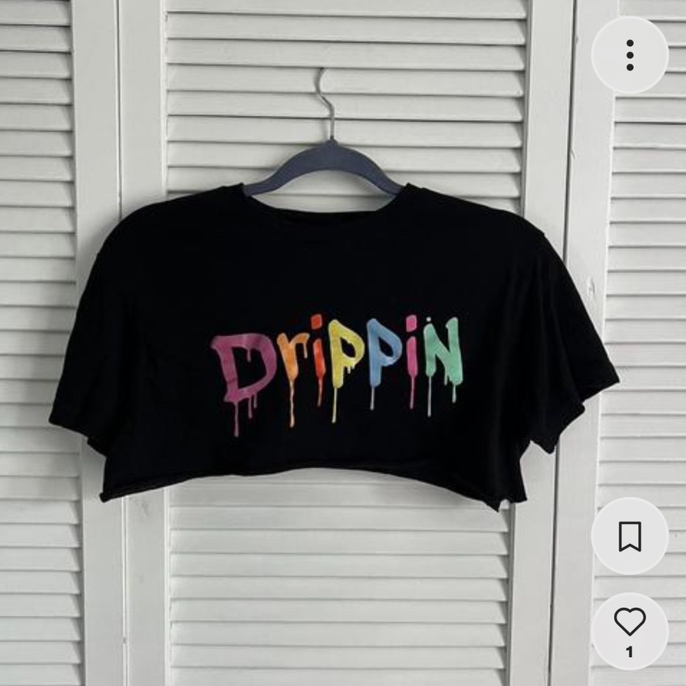 “Drippin” cropped t-shirt